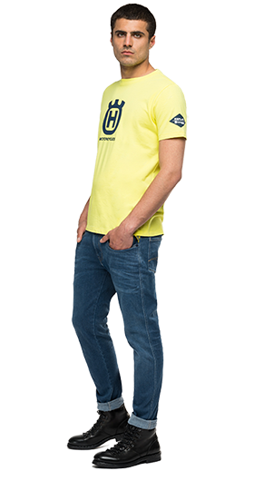 オーガニックコットン Tシャツ REPLAY FOR HUSQVARNA 詳細画像